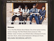 Tablet Screenshot of mikewheelerband.com